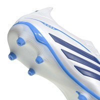 adidas Copa Pure IV League Gras Voetbalschoenen (FG) Wit Blauw Donkerblauw