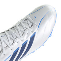 adidas Copa Pure IV League Gras Football Boots (FG) Kids White Blue Dark Blue