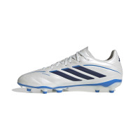 adidas Copa Pure IV League Gras Football Boots (FG) Kids White Blue Dark Blue