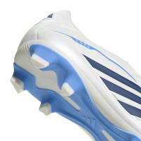 adidas Copa Pure IV Club Gras / Kunstgras Voetbalschoenen (MG) Wit Blauw Donkerblauw