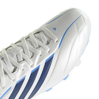adidas Copa Pure IV Club Gras / Kunstgras Voetbalschoenen (MG) Wit Blauw Donkerblauw