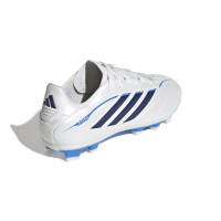 adidas Copa Pure IV Club Gras / Kunstgras Voetbalschoenen (MG) Kids Wit Blauw Donkerblauw