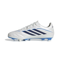 adidas Copa Pure IV Club Gras / Kunstgras Voetbalschoenen (MG) Kids Wit Blauw Donkerblauw