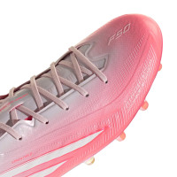 adidas F50 Sparkfusion Elite Grass/Artificial Grass Football Boots (MG) Women's Pink White