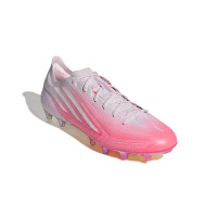adidas F50 Sparkfusion Elite Grass/Artificial Grass Football Boots (MG) Women's Pink White
