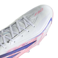 adidas F50 Hyperfast Pro Kunstgras Voetbalschoenen (AG) Wit Paars Roze