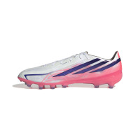 adidas F50 Hyperfast Pro Kunstgras Voetbalschoenen (AG) Wit Paars Roze