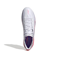 adidas F50 Hyperfast Elite Grass (FG) Football Boots (FG) White Purple Pink