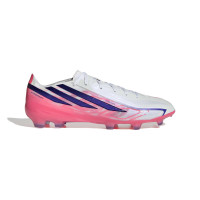 adidas F50 Hyperfast Pro Gras Voetbalschoenen (FG) Wit Paars Roze