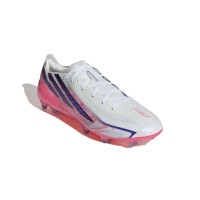 adidas F50 Hyperfast Pro Gras Voetbalschoenen (FG) Wit Paars Roze
