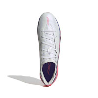 adidas F50 Hyperfast Pro Gras Voetbalschoenen (FG) Wit Paars Roze