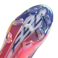 adidas F50 Hyperfast Elite Laceless Grass Football Boots (FG) White Purple Pink