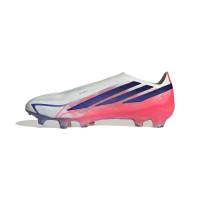 adidas F50 Hyperfast Elite Laceless Grass Football Boots (FG) White Purple Pink