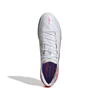 adidas F50 Hyperfast Elite IJzeren-Nop Voetbalschoenen (SG) Wit Paars Roze