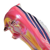 adidas F50 Hyperfast Elite IJzeren-Nop Voetbalschoenen (SG) Wit Paars Roze