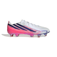 adidas F50 Hyperfast Elite IJzeren-Nop Voetbalschoenen (SG) Wit Paars Roze