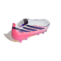 adidas F50 Hyperfast Elite Kunstgras Voetbalschoenen (AG) Wit Paars Roze