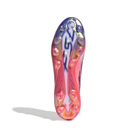 adidas F50 Hyperfast Elite Kunstgras Voetbalschoenen (AG) Wit Paars Roze