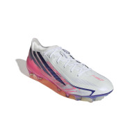 adidas F50 Hyperfast Elite Kunstgras Voetbalschoenen (AG) Wit Paars Roze