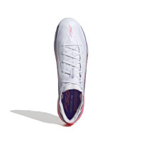 adidas F50 Hyperfast Elite Kunstgras Voetbalschoenen (AG) Wit Paars Roze