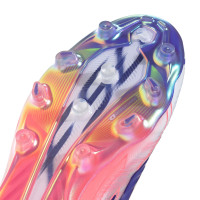 adidas F50 Hyperfast Elite Veterloze Kunstgras Voetbalschoenen (AG) Wit Paars Roze