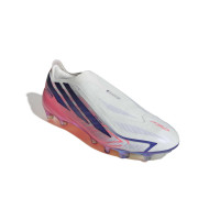 adidas F50 Hyperfast Elite Veterloze Kunstgras Voetbalschoenen (AG) Wit Paars Roze