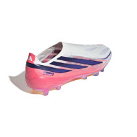 adidas F50 Hyperfast Elite Veterloze Kunstgras Voetbalschoenen (AG) Wit Paars Roze