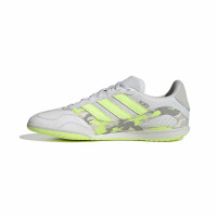 adidas Super Sala III Indoor Football Boots (IN) Light Grey Light Green Lime