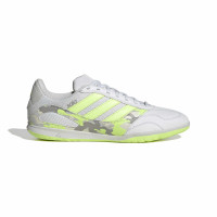 adidas Super Sala III Indoor Football Boots (IN) Light Grey Light Green Lime