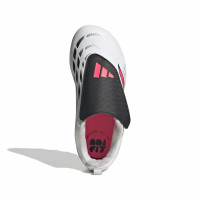 adidas Predator Club FT Velcro Grass/Artificial Grass Football Boots (MG) Toddlers White Black Pink