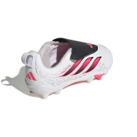 adidas Predator Club FT Velcro Grass/Artificial Grass Football Boots (MG) Toddlers White Black Pink