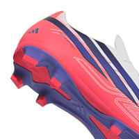 adidas F50 Hyperfast Club Gras / Kunstgras Voetbalschoenen (MG) Kids Wit Paars Roze