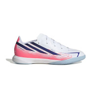 adidas F50 Hyperfast League Zaalvoetbalschoenen (IN) Kids Wit Paars Roze