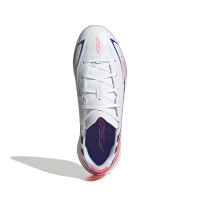 adidas F50 Hyperfast League Zaalvoetbalschoenen (IN) Kids Wit Paars Roze