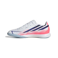 adidas F50 Hyperfast League Zaalvoetbalschoenen (IN) Kids Wit Paars Roze