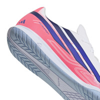 adidas F50 Hyperfast Club Zaalvoetbalschoenen (IN) Kids Wit Paars Roze