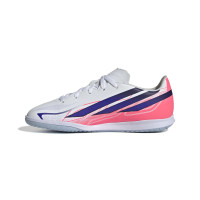 adidas F50 Hyperfast Club Zaalvoetbalschoenen (IN) Kids Wit Paars Roze
