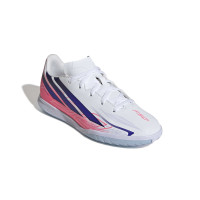 adidas F50 Hyperfast Club Zaalvoetbalschoenen (IN) Kids Wit Paars Roze