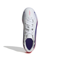 adidas F50 Hyperfast Club Zaalvoetbalschoenen (IN) Kids Wit Paars Roze
