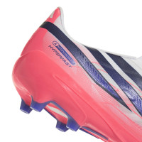 adidas F50 Hyperfast League Veterloze Kunstgras Voetbalschoenen (AG) Wit Paars Roze