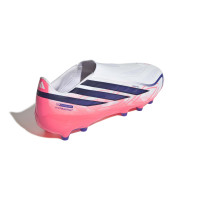 adidas F50 Hyperfast League Veterloze Kunstgras Voetbalschoenen (AG) Wit Paars Roze