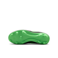 Nike Tiempo Maestro Club Grass/Artificial Grass Football Boots (MG) Kids Black Bright Green Silver Grey