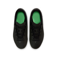 Nike Tiempo Maestro Club Grass/Artificial Grass Football Boots (MG) Kids Black Bright Green Silver Grey