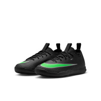 Nike Mercurial Vapor 17 Academy Zaalvoetbalschoenen (IN) Kids Zwart Felgroen Zilvergrijs