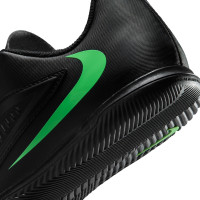 Nike Mercurial Vapor 17 Academy Zaalvoetbalschoenen (IN) Kids Zwart Felgroen Zilvergrijs