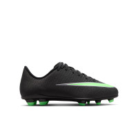 Nike Mercurial Vapor 17 Club Gras / Kunstgras Voetbalschoenen (MG) Kids Zwart Felgroen Zilvergrijs