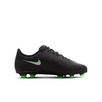 Nike Mercurial Vapor 17 Club Gras / Kunstgras Voetbalschoenen (MG) Kids Zwart Felgroen Zilvergrijs