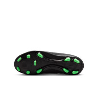 Nike Mercurial Vapor 17 Club Gras / Kunstgras Voetbalschoenen (MG) Kids Zwart Felgroen Zilvergrijs
