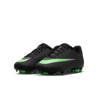 Nike Mercurial Vapor 17 Club Gras / Kunstgras Voetbalschoenen (MG) Kids Zwart Felgroen Zilvergrijs