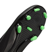 Nike Mercurial Vapor 17 Club Gras / Kunstgras Voetbalschoenen (MG) Kids Zwart Felgroen Zilvergrijs